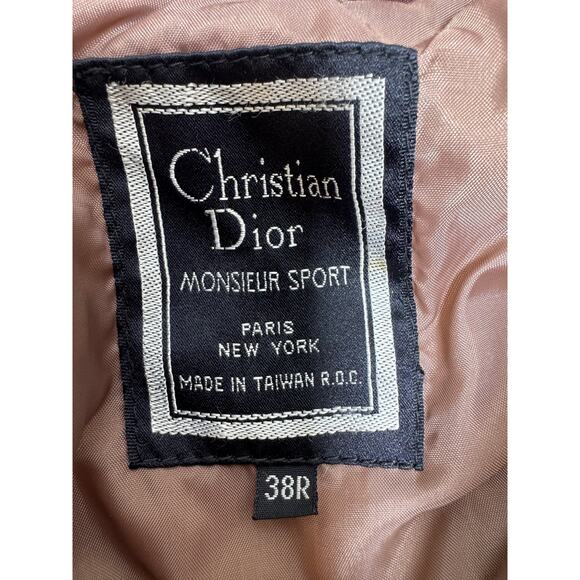 Christian Dior Monsieur Sport 38R Rose Color Jacket Coat Pockets Zipper - Picture 2 of 11